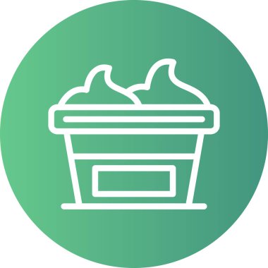 Gıda simgesinin vektör illüstrasyonu