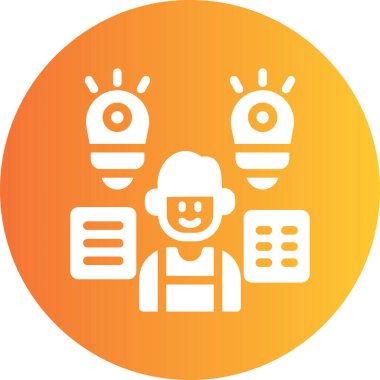 Bir insan simgesinin vektör illüstrasyonu