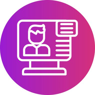 Dizüstü bilgisayar simgesi vektör çizimi