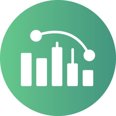 grafik simgesi. Web için basit istatistik vektör simgeleri çizimi
