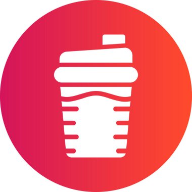 Bir şişe suyun vektör çizimi