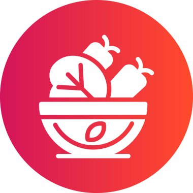 Yiyecek ve simgenin vektör illüstrasyonu