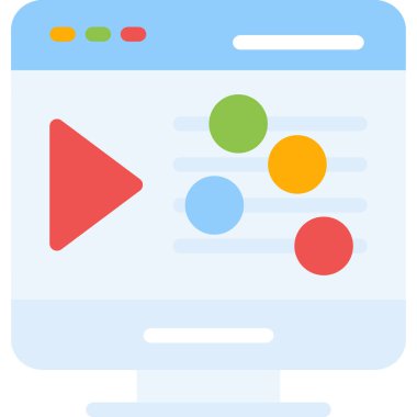 çevrimiçi web renk simgesi basit vektör