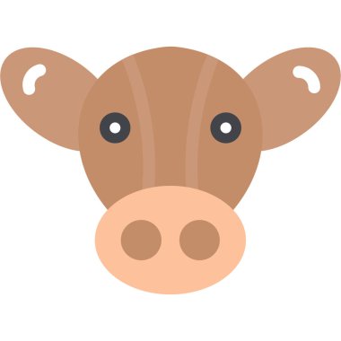 İnek çiftliği hayvan simgesi
