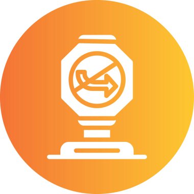 İzleme simgesi, vektör illüstrasyonunu durdur