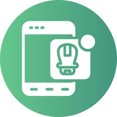 Akıllı telefon simgesinin vektör illüstrasyonu