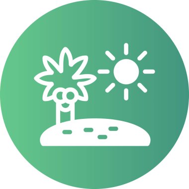 Bir ağaç simgesinin vektör illüstrasyonu