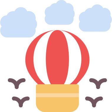 Bulut havası. Web simgesi basit illüstrasyon