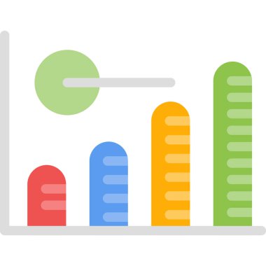 iş grafiği vektör simgesi