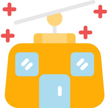 Helikopter. Web simgesi basit illüstrasyon