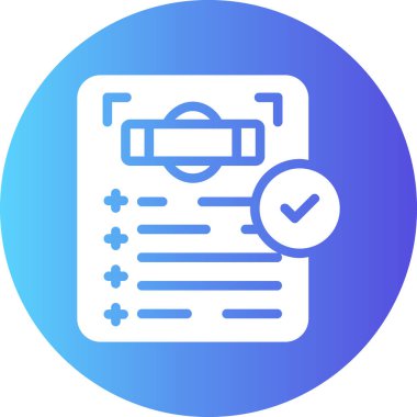 Kontrol listesi simgesi vektör illüstrasyonu