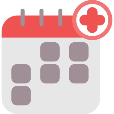 Takvim simgesi vektör illüstrasyonu