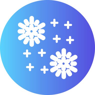 kar Tanesi simgesi vektör çizimi