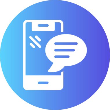 Konuş. Web simgesi basit illüstrasyon