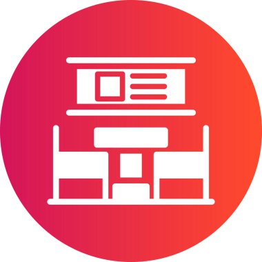 Çatısı olan bir binanın vektör simgesi