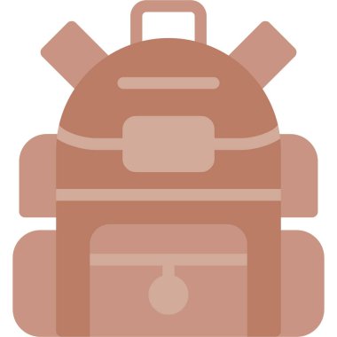 Çanta. Web simgesi basit illüstrasyon