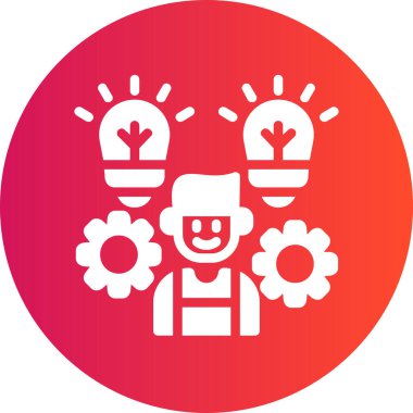 Bir erkek simgesinin vektör çizimi, çiçekli bir kadın.