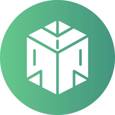 kutu gönderme simgesi düz biçimli