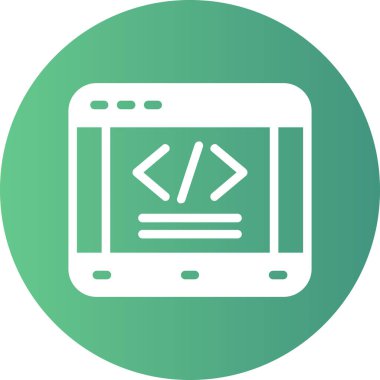 Web simgesi, vektör illüstrasyonu