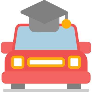 araba simgesi vektör illüstrasyonu