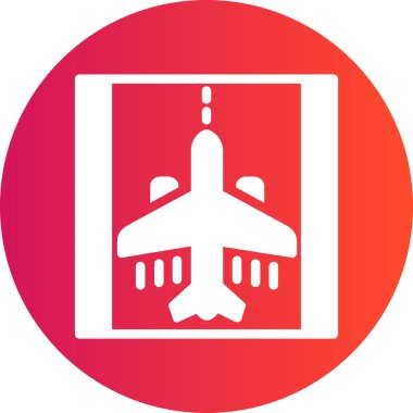 düzlem simgesinin vektör illüstrasyonu