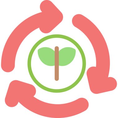 Yaprak. Web simgesi basit illüstrasyon