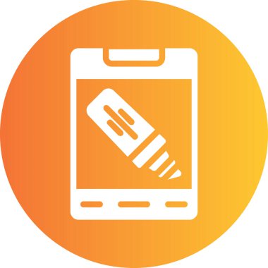 Akıllı telefon. Web simgesi basit illüstrasyon