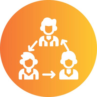 iş takım çalışması kutsal kişilerin resmi, vektör çizim