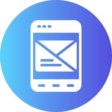 E-posta. Web simgesi basit illüstrasyon