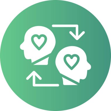 Benzersiz aşk vektörü simgesi