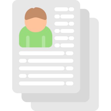 Bir gazete simgesinin vektör illüstrasyonu