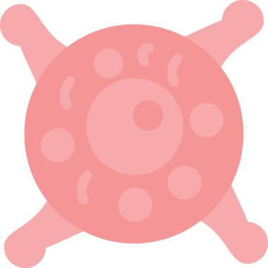 Çizgi film pembe denizanasının vektör çizimi