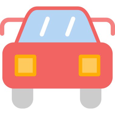 - Araba. Web simgesi basit illüstrasyon