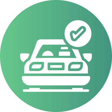 araba simgesi vektör illüstrasyonu