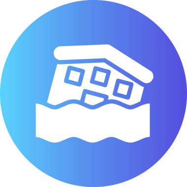 Bir ev simgesinin vektör illüstrasyonu