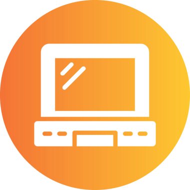 Bilgisayar. Web simgesi basit illüstrasyon