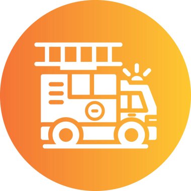 Kamyon simgesinin vektör illüstrasyonu