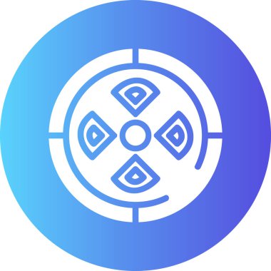 Göz. Web simgesi basit illüstrasyon