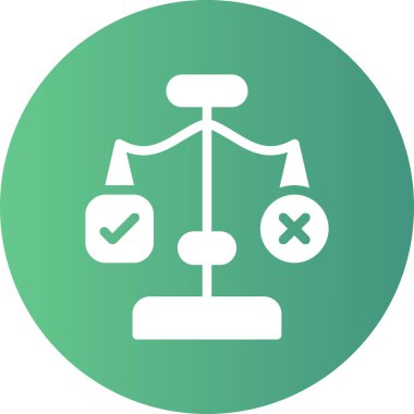 karar simgesi vektör illüstrasyonu