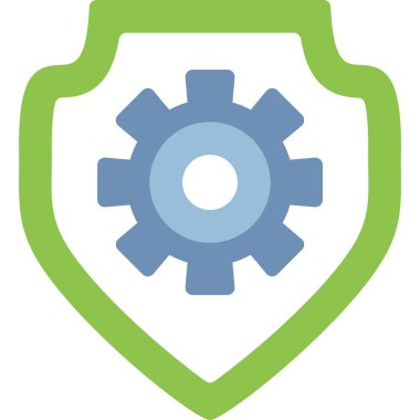 Kalkan. Web simgesi basit illüstrasyon