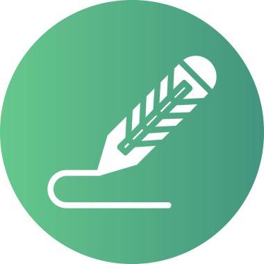 Bir beyzbol ikonunun vektör illüstrasyonu