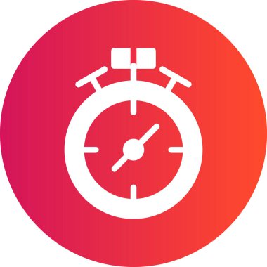 Alarm saat simgesi vektör illüstrasyonu