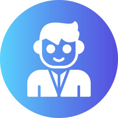 Bir iş adamı simgesinin vektör çizimi