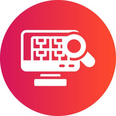 seo modern simgesinin vektör illüstrasyonu