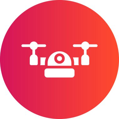 Drone simgesinin vektör illüstrasyonu