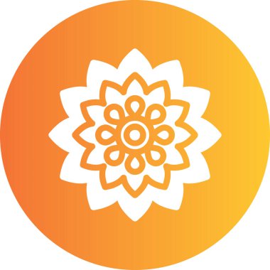 çiçek simgesi vektör illüstrasyonu