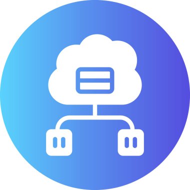 Bulut. Web simgesi basit tasarım