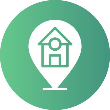 konum pin vektör simgesi modern basit tasarım