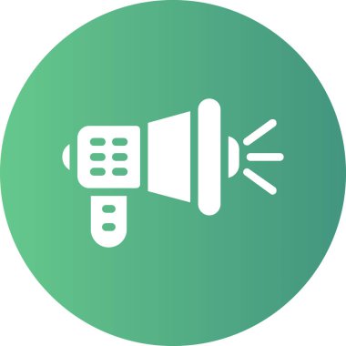 Konuşmacı. Web simgesi basit illüstrasyon