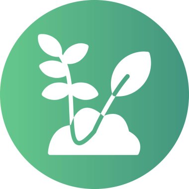 Bitki simgesinin vektör illüstrasyonu